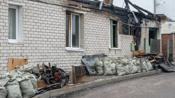 Professional Fire Damage Removal technician working in Columbus, OH